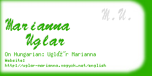 marianna uglar business card